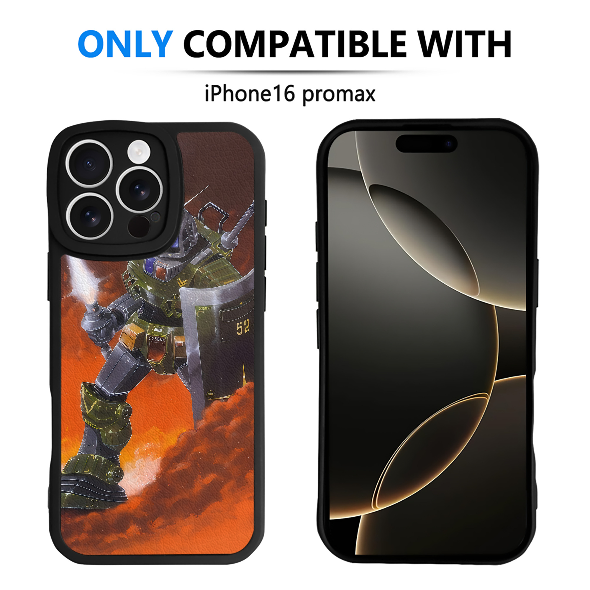 （画像用） 機動戦士ガンダム Mobile Suit Gundam 【iPhone 16シリーズ対応】シリコンスマホケース（レザー調） 材質：シリコン